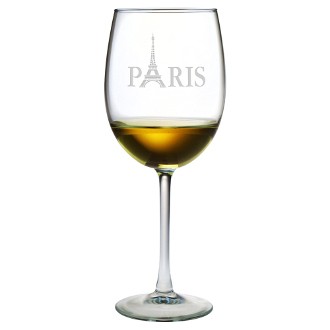 Eiffel Tower Balloon Red Wine Glass Set