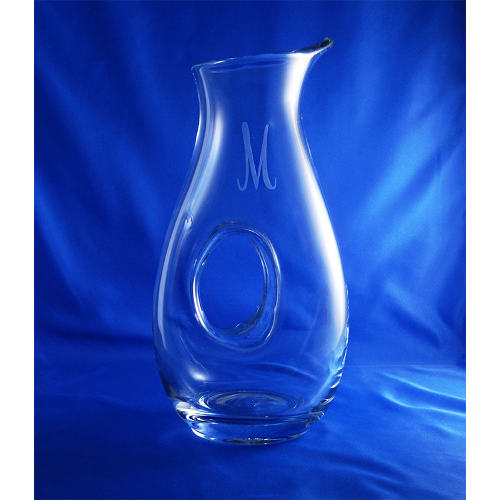 Monogrammed Crystal Eternity Carafe