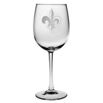 Fleur De Lis All Purpose Wine Glass Set
