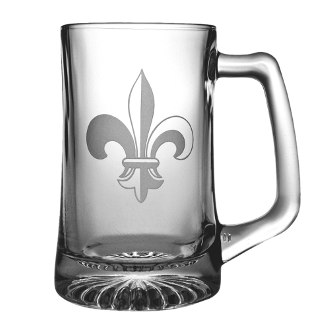 Fleur De Lis Beer Mugs (set of 4)