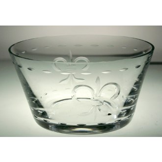 Fleur De Lis Clear Small Bowls (set of 4)
