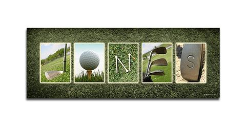 Golf Name Print