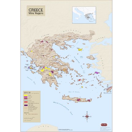 Greece Wine Regions Map