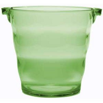 Green Plastic Party Bucket, 2 Bottle