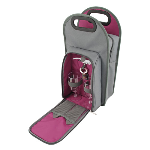 Grey Metropolitan 2-Bottle Wine Tote
