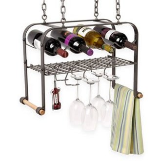 Hanging Wine and Accessories Center