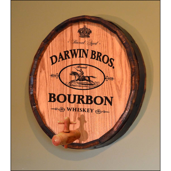 Personalized High Horse Bourbon Quarter Barrel Sign