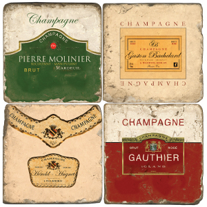 Champagne Italian Marble Coasters