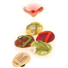 Cocktail Party Flip Flop Coasters w/ Drink Recipes