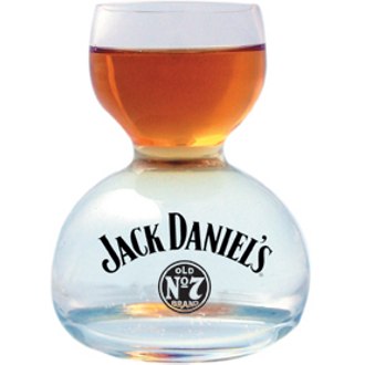 Jack Daniel's Whiskey On Water Glass