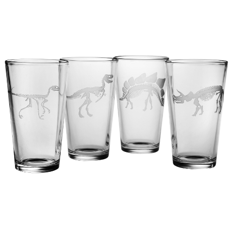 Jurassic Pint Glasses (set of 4)