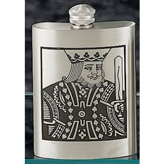 King of Spades Pewter Flask