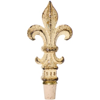 Fleur De Lis Wine Bottle Stopper