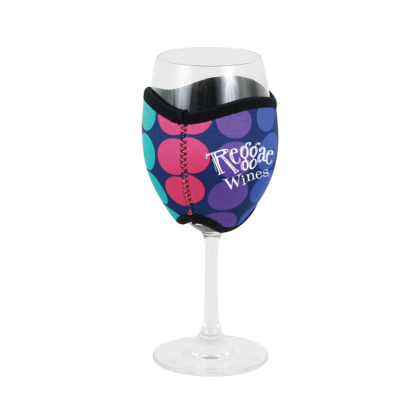 Neoprene Insulating Wine Glass Hug Motif with Company Logo (set of 36)