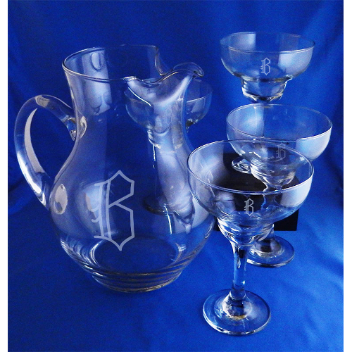 Personalized Margarita Pitcher and Glasses Set