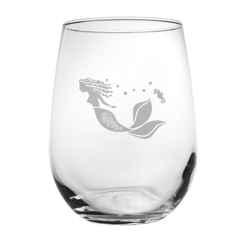 Mermaid Stemless Wine Glass (set of 4)