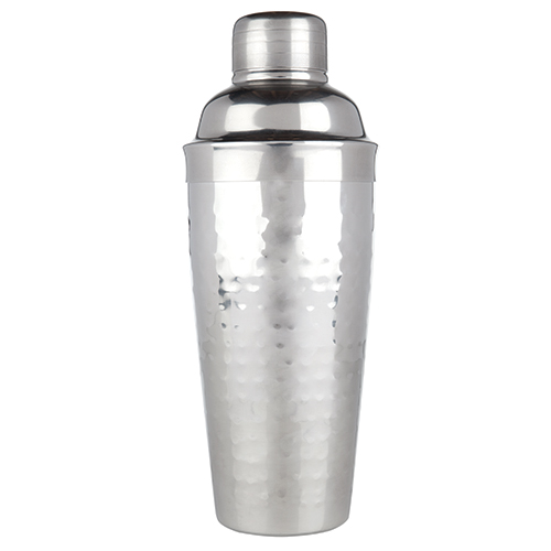 Hammered Stainless Steel Cocktail Shaker