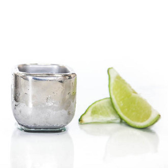 Shot Glass Cubed Hand Polished Stainless Steel Chillers