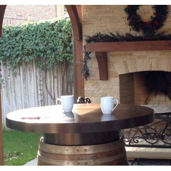Metal Top for Barrel Table