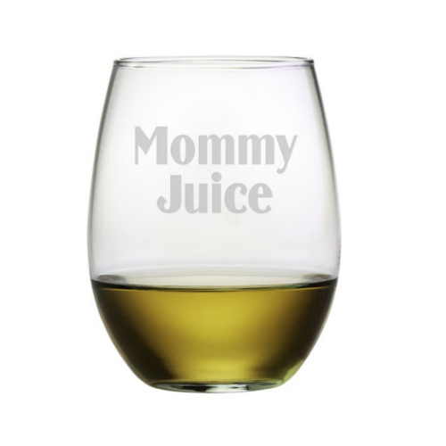 Mommy Juice Stemless Wine Glasses (set of 4)
