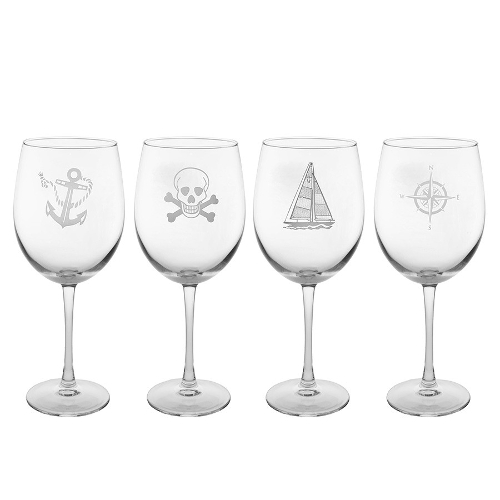 Mutiny Assorted All Purpose Stemmed Wine Glasses