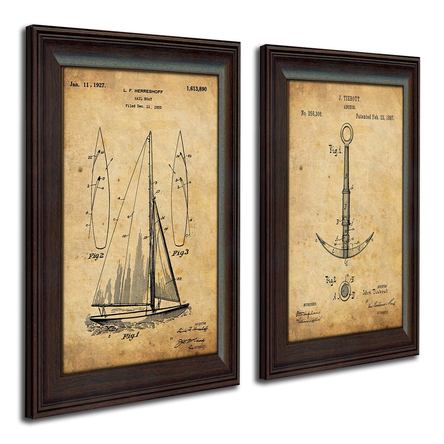 Coastal Patent Art 2 Piece Set