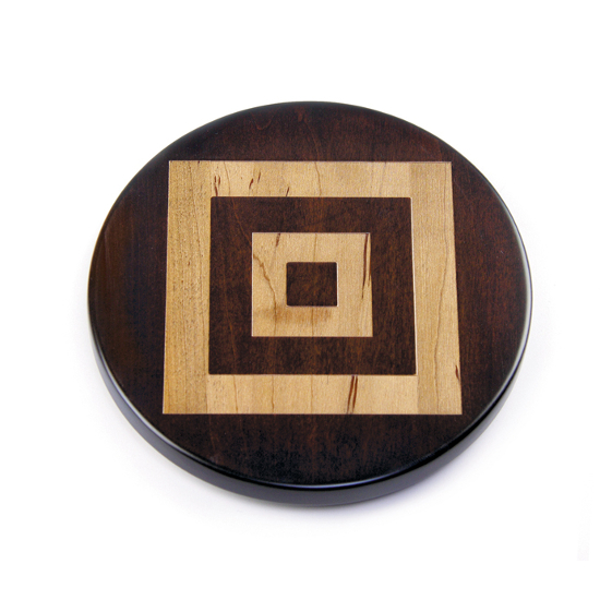 Artisan Wood Nested Squares Lazy Susan