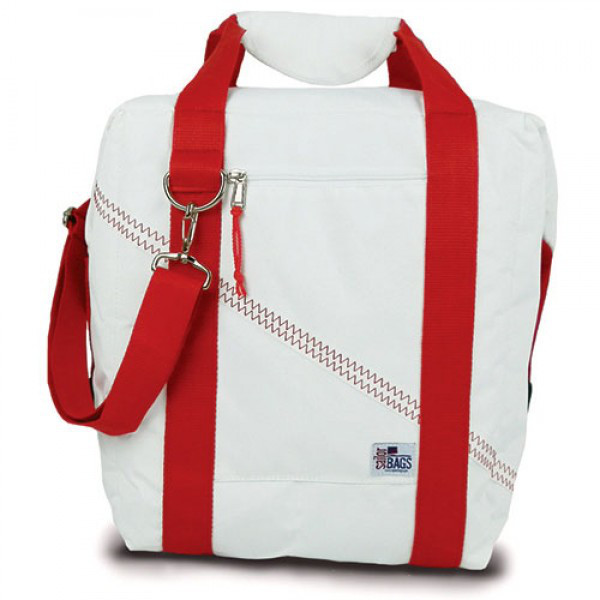 Newport 24-Pack Beer Cooler Bag with Red Straps