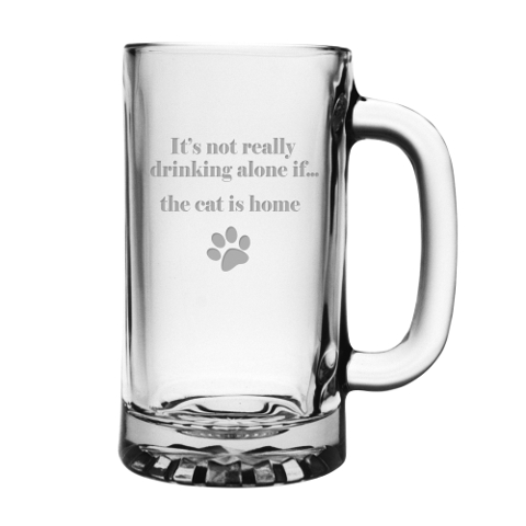 It's Not Really Drinking Alone Cat Pub Mugs (set of 4)