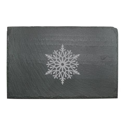 Paper Snowflakes Slate Cheese Server