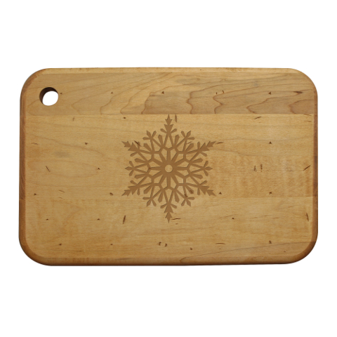 Paper Snowflakes Artisan Wood Board