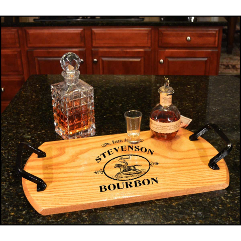Customized Derby Bourbon Bistro Tray