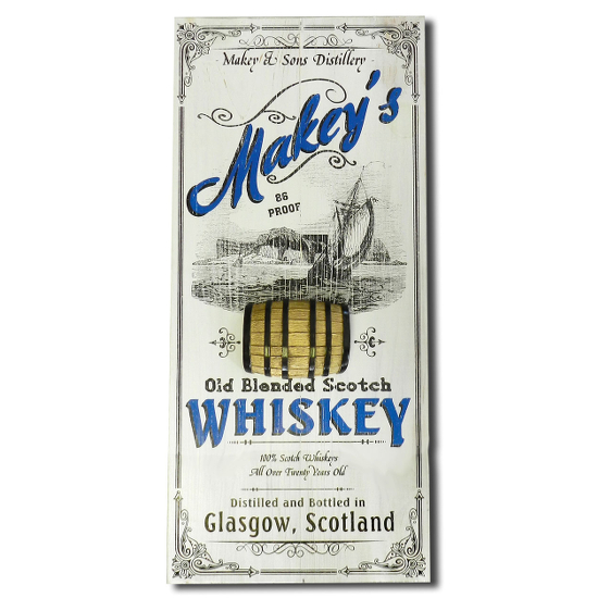 Personalized Whiskey Ship Plank Sign