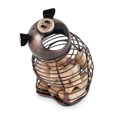 Oink Pig Metal Cork Holder