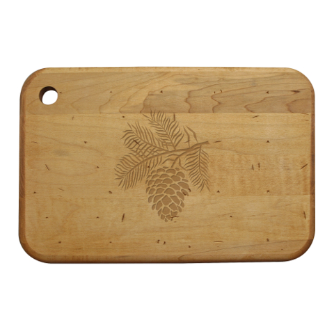 Pine Cone Artisan Wood Board
