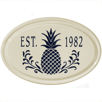 Personalized Pineapple Ceramic Plaque