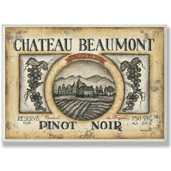Chateau Beaumont Pinot Noir Wall Art