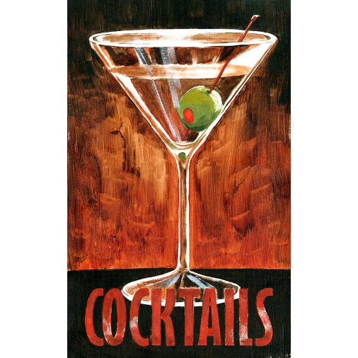 Personalized Martini Cocktails Sign