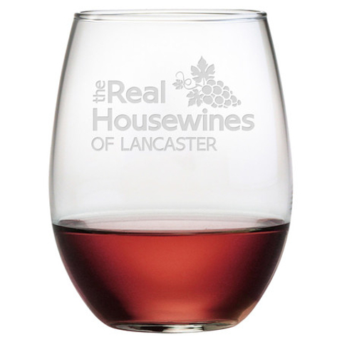 Real Housewines Personalized Stemless Wine Glasses (set of 4)