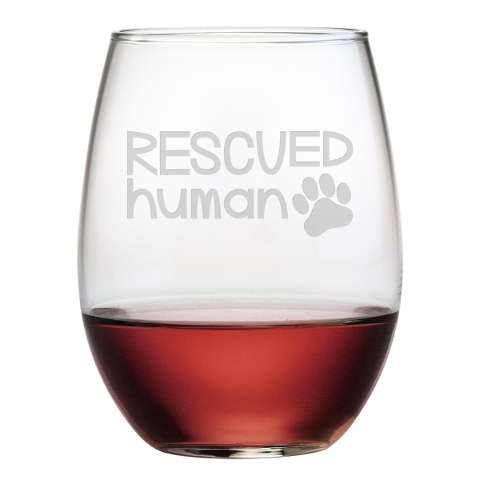 Rescued Human Stemless Wine Glasses (set of 4)