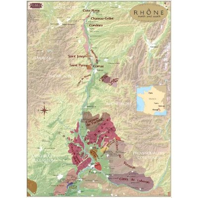 Rhone Wine Regions Map