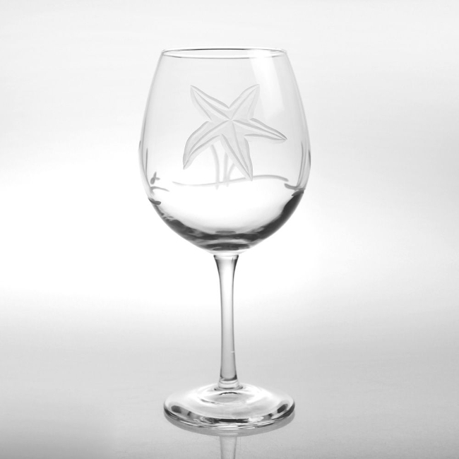 Starfish Balloon Wine Glasses (set of 4)