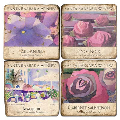 Santa Barbara Winery Marble Coasters