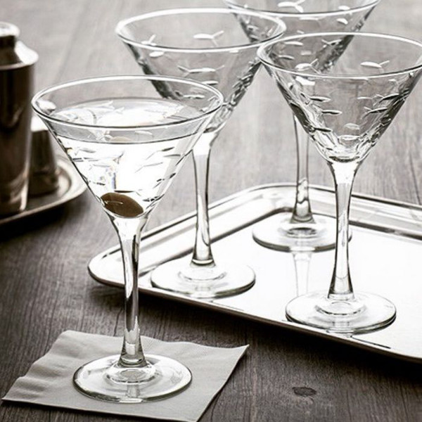 School of Fish Martini (8 oz) Set of 4