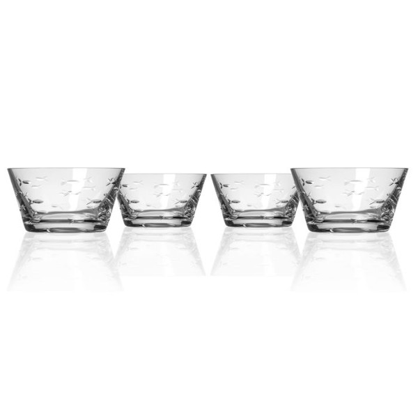 School of Fish Clear Small Bowls (set of 4)