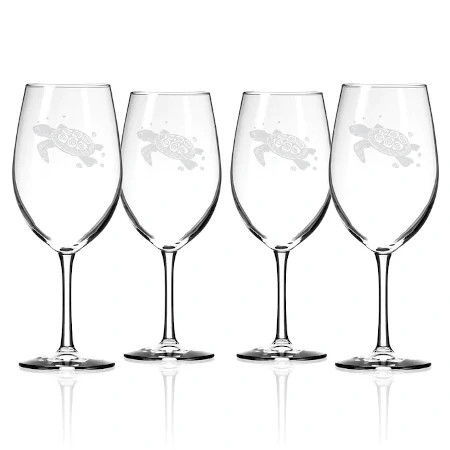 Sea Turtle Large Wine Glasses (set of 4)