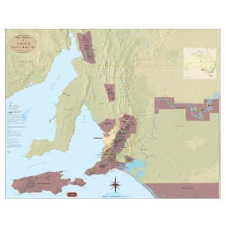 Wine Regions of South Australia Map