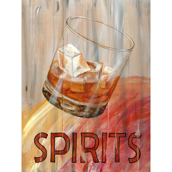 Personalized Spirits Glass Sign