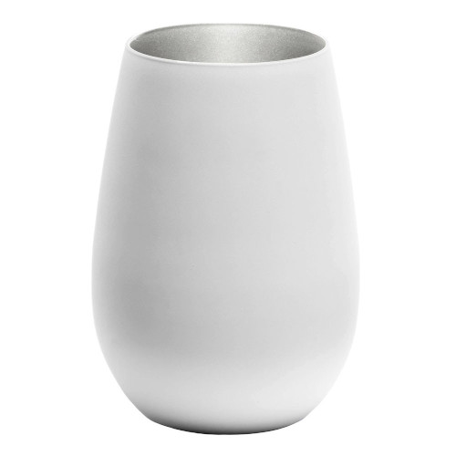 Blanc Stemless Silver Interior Set of 6  