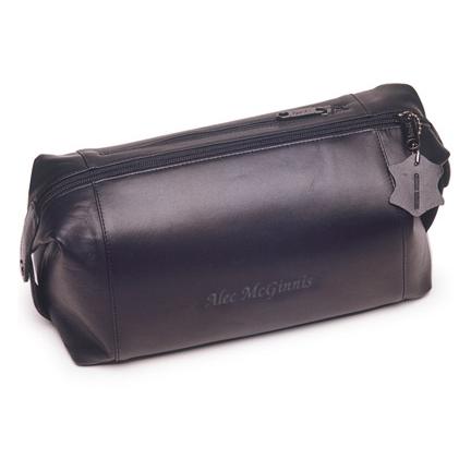 Personalized Leather Toiletry Bag